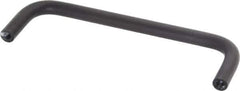 Electro Hardware - 10-32 Internal Thread, 5/16" Handle Diam, Black Anodized Aluminum Drawer Pull - 4-9/16" Center to Center - Exact Tool & Supply