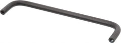 Electro Hardware - 10-32 Internal Thread, 5/16" Handle Diam, Black Anodized Aluminum Drawer Pull - 6" Center to Center - Exact Tool & Supply