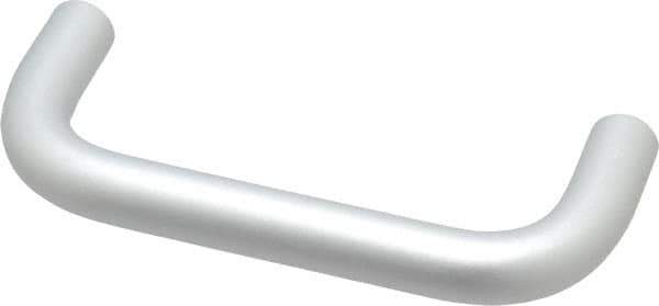 Electro Hardware - 10-32 Internal Thread, 1/2" Handle Diam, Clear Anodized Aluminum Drawer Pull - 4" Center to Center - Exact Tool & Supply