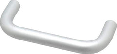 Electro Hardware - 10-32 Internal Thread, 1/2" Handle Diam, Clear Anodized Aluminum Drawer Pull - 4" Center to Center - Exact Tool & Supply