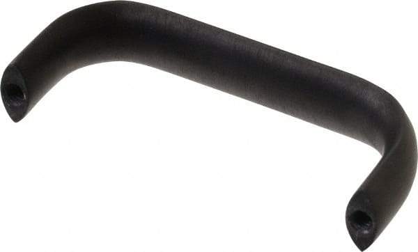 Electro Hardware - 3" Center to Center, Brush Black Anodized Aluminum Pull Handle - 1.281" High - Exact Tool & Supply