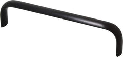 Electro Hardware - 6" Center to Center, Brush Black Anodized Aluminum Pull Handle - 1.5" High - Exact Tool & Supply