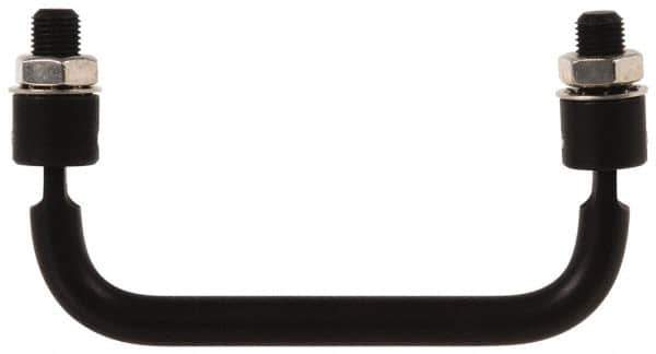 Electro Hardware - 4" Center to Center, Nickel Plated Brass Pull Handle - 1.85" High - Exact Tool & Supply