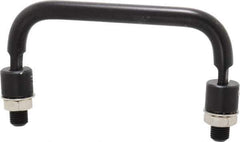 Electro Hardware - 4" Center to Center, Black Anodized Aluminum Pull Handle - 1.85" High - Exact Tool & Supply