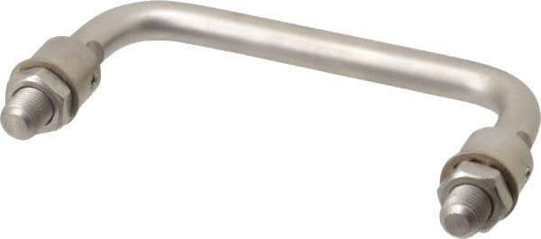 Electro Hardware - 4" Center to Center, Passivated Stainless Steel Pull Handle - 1.85" High - Exact Tool & Supply