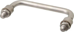 Electro Hardware - 4" Center to Center, Passivated Stainless Steel Pull Handle - 1.85" High - Exact Tool & Supply