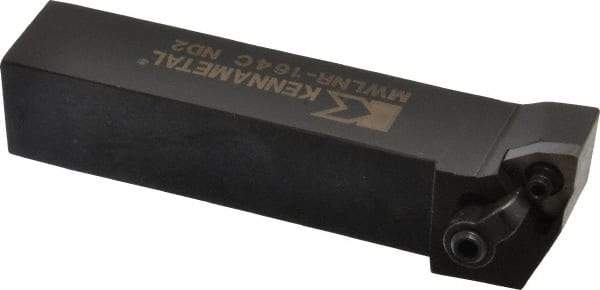 Kennametal - MWLN, Right Hand Cut, 5° Lead Angle, 1" Shank Height x 1" Shank Width, Negative Rake Indexable Turning Toolholder - 5" OAL, WN..43. Insert Compatibility, Series Kenloc - Exact Tool & Supply