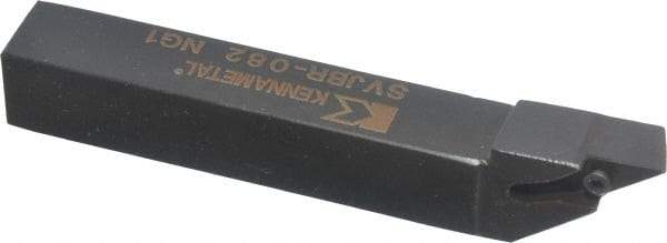Kennametal - SVJB, Right Hand Cut, 3° Lead Angle, 1/2" Shank Height x 1/2" Shank Width, Neutral Rake Indexable Turning Toolholder - 3-1/2" OAL, VB..22. Insert Compatibility, Series Screw-On - Exact Tool & Supply