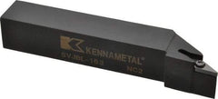 Kennametal - SVJB, Left Hand Cut, 3° Lead Angle, 1" Shank Height x 1" Shank Width, Neutral Rake Indexable Turning Toolholder - 6" OAL, VB..33. Insert Compatibility, Series Screw-On - Exact Tool & Supply
