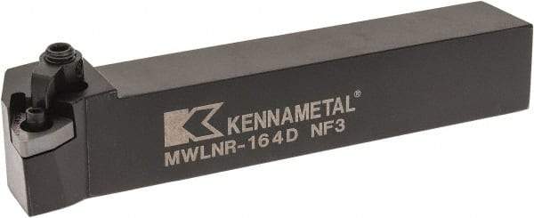 Kennametal - MWLN, Right Hand Cut, 5° Lead Angle, 1" Shank Height x 1" Shank Width, Negative Rake Indexable Turning Toolholder - 6" OAL, WN..43. Insert Compatibility, Series Kenloc - Exact Tool & Supply