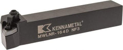 Kennametal - MWLN, Right Hand Cut, 5° Lead Angle, 1" Shank Height x 1" Shank Width, Negative Rake Indexable Turning Toolholder - 6" OAL, WN..43. Insert Compatibility, Series Kenloc - Exact Tool & Supply