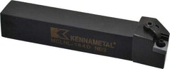 Kennametal - MCLN, Left Hand Cut, 5° Lead Angle, 1" Shank Height x 1" Shank Width, Negative Rake Indexable Turning Toolholder - 6" OAL, CN..43. Insert Compatibility, Series Kenloc - Exact Tool & Supply