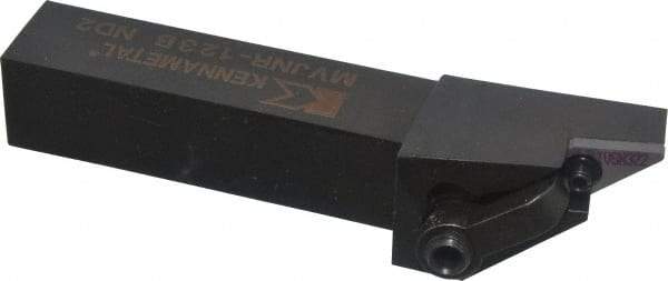 Kennametal - MVJN, Right Hand Cut, 3° Lead Angle, 3/4" Shank Height x 3/4" Shank Width, Negative Rake Indexable Turning Toolholder - 4-1/2" OAL, VN..33. Insert Compatibility, Series Kenloc - Exact Tool & Supply