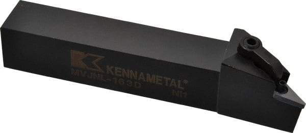 Kennametal - MVJN, Left Hand Cut, 3° Lead Angle, 1" Shank Height x 1" Shank Width, Negative Rake Indexable Turning Toolholder - 6" OAL, VN..33. Insert Compatibility, Series Kenloc - Exact Tool & Supply