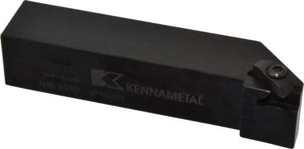 Kennametal - External Thread, Left Hand Cut, 31.75mm Shank Width x 31.75mm Shank Height Indexable Threading Toolholder - 152.4mm OAL, N.3L Insert Compatibility, NS Toolholder, Series Top Notch - Exact Tool & Supply