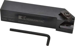 Kennametal - External Thread, Left Hand Cut, 25.4mm Shank Width x 25.4mm Shank Height Indexable Threading Toolholder - 127mm OAL, N.4L Insert Compatibility, NS Toolholder, Series Top Notch - Exact Tool & Supply