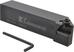 Kennametal - External Thread, Left Hand Cut, 31.75mm Shank Width x 31.75mm Shank Height Indexable Threading Toolholder - 152.4mm OAL, N.4L Insert Compatibility, NS Toolholder, Series Top Notch - Exact Tool & Supply