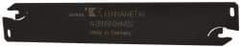 Kennametal - 1.0236" Blade Height, 0.0709" Blade Width, 5.9055" OAL, Neutral Cut, Double End Indexable Cut-Off Blade - 0.98" Max Depth of Cut, A2BNSN Blade, A2 Cut-Off Series - Exact Tool & Supply