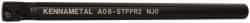 Kennametal - 15.24mm Min Bore Diam, 203.2mm OAL, 1/2" Shank Diam, A-STFP Indexable Boring Bar - TP.. Insert, Screw Holding Method - Exact Tool & Supply