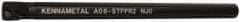 Kennametal - 15.24mm Min Bore Diam, 203.2mm OAL, 1/2" Shank Diam, A-STFP Indexable Boring Bar - TP.. Insert, Screw Holding Method - Exact Tool & Supply
