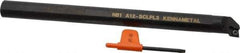 Kennametal - 23.62mm Min Bore Diam, 254mm OAL, 3/4" Shank Diam, A-SCLP Indexable Boring Bar - CP.. Insert, Screw Holding Method - Exact Tool & Supply