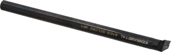 Kennametal - 19.56mm Min Bore Diam, 10" OAL, 5/8" Shank Diam, A-SCLC Indexable Boring Bar - CC.. Insert, Screw Holding Method - Exact Tool & Supply
