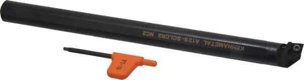 Kennametal - 23.62mm Min Bore Diam, 10" OAL, 3/4" Shank Diam, A-SCLC Indexable Boring Bar - CC.. Insert, Screw Holding Method - Exact Tool & Supply