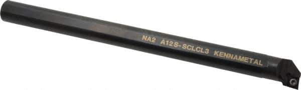 Kennametal - 23.62mm Min Bore Diam, 10" OAL, 3/4" Shank Diam, A-SCLC Indexable Boring Bar - CC.. Insert, Screw Holding Method - Exact Tool & Supply