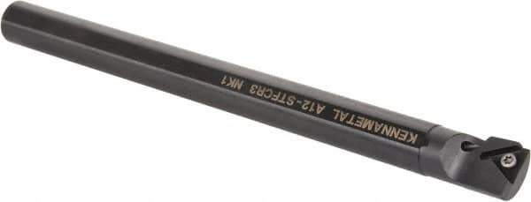 Kennametal - 23.62mm Min Bore Diam, 254mm OAL, 3/4" Shank Diam, A-STFC Indexable Boring Bar - TC.. Insert, Screw Holding Method - Exact Tool & Supply
