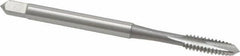 OSG - #6-32 UNC, 2 Flute, Bright Finish, High Speed Steel Spiral Point Tap - Plug Chamfer, Right Hand Thread, 2" OAL, 11/16" Thread Length, 0.141" Shank Diam, Series 105 - Exact Tool & Supply