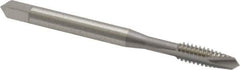 OSG - #10-24 UNC, 2 Flute, Bright Finish, High Speed Steel Spiral Point Tap - Plug Chamfer, Right Hand Thread, 2-3/8" OAL, 7/8" Thread Length, 0.194" Shank Diam, Series 105 - Exact Tool & Supply
