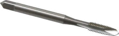 OSG - #10-32 UNF, 2 Flute, Bright Finish, High Speed Steel Spiral Point Tap - Plug Chamfer, Right Hand Thread, 2-3/8" OAL, 7/8" Thread Length, 0.194" Shank Diam, 2B Class of Fit, Series 105 - Exact Tool & Supply