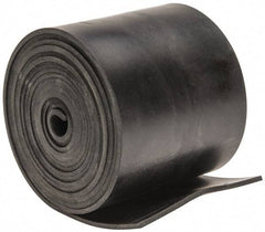 Made in USA - 1/16" Thick x 2" Wide x 60" Long, Plain Backed Neoprene Rubber Strip - Stock Length, 70 Shore A Durometer, 2,500 psi Tensile Strength, -40 to 225°F, Black - Exact Tool & Supply