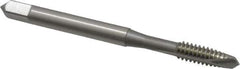OSG - #10-24 UNC, 2 Flute, Bright Finish, High Speed Steel Spiral Point Tap - Plug Chamfer, Right Hand Thread, 2-3/8" OAL, 7/8" Thread Length, 0.194" Shank Diam, Series 105 - Exact Tool & Supply