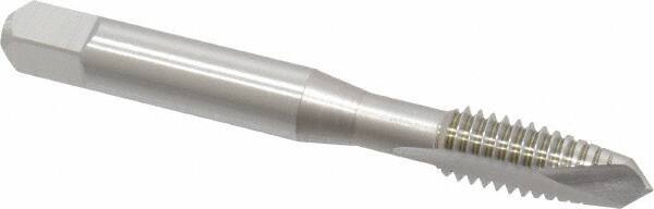 OSG - 5/16-18 UNC, 2 Flute, Bright Finish, High Speed Steel Spiral Point Tap - Plug Chamfer, Right Hand Thread, 2-23/32" OAL, 1-1/8" Thread Length, 0.318" Shank Diam, Series 105 - Exact Tool & Supply