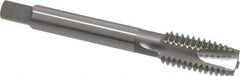OSG - 7/16-14 UNC, 3 Flute, Bright Finish, High Speed Steel Spiral Point Tap - Plug Chamfer, Right Hand Thread, 3-5/32" OAL, 1-7/16" Thread Length, 0.323" Shank Diam, Series 105 - Exact Tool & Supply