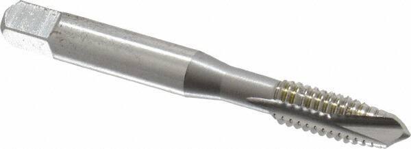 OSG - 5/16-18 UNC, 3 Flute, Bright Finish, High Speed Steel Spiral Point Tap - Plug Chamfer, Right Hand Thread, 2-23/32" OAL, 1-1/8" Thread Length, 0.318" Shank Diam, 3B Class of Fit, Series 105 - Exact Tool & Supply