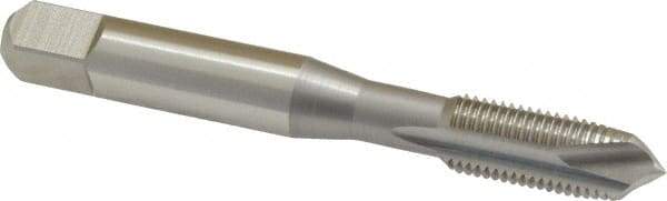 OSG - 3/8-24 UNF, 3 Flute, Bright Finish, High Speed Steel Spiral Point Tap - Plug Chamfer, Right Hand Thread, 2-15/16" OAL, 1-1/4" Thread Length, 0.381" Shank Diam, 3B Class of Fit, Series 105 - Exact Tool & Supply