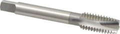 OSG - 1/2-13 UNC, 3 Flute, Bright Finish, High Speed Steel Spiral Point Tap - Plug Chamfer, Right Hand Thread, 3-3/8" OAL, 1-21/32" Thread Length, 0.367" Shank Diam, 3B Class of Fit, Series 105 - Exact Tool & Supply