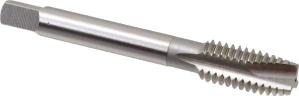 OSG - 7/16-14 UNC, 3 Flute, Bright Finish, High Speed Steel Spiral Point Tap - Plug Chamfer, Right Hand Thread, 3-5/32" OAL, 1-7/16" Thread Length, 0.323" Shank Diam, Series 105 - Exact Tool & Supply