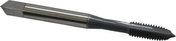 OSG - #0-80 UNF, 2 Flute, elektraLUBE Finish, High Speed Steel Spiral Point Tap - Bottoming Chamfer, Right Hand Thread, 1-5/8" OAL, 5/16" Thread Length, 2B Class of Fit, Series 105B - Exact Tool & Supply