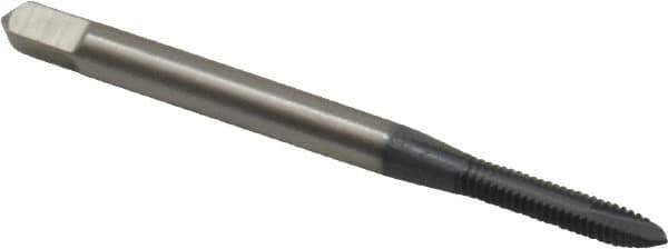 OSG - #3-48 UNC, 2 Flute, elektraLUBE Finish, High Speed Steel Spiral Point Tap - Plug Chamfer, Right Hand Thread, 1-13/16" OAL, 1/2" Thread Length, 2B Class of Fit, Series 105 - Exact Tool & Supply
