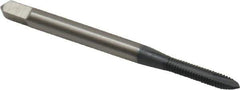 OSG - #3-48 UNC, 2 Flute, elektraLUBE Finish, High Speed Steel Spiral Point Tap - Plug Chamfer, Right Hand Thread, 1-13/16" OAL, 1/2" Thread Length, 2B Class of Fit, Series 105 - Exact Tool & Supply