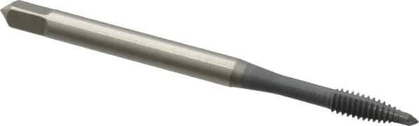 OSG - #5-40 UNC, 2 Flute, elektraLUBE Finish, High Speed Steel Spiral Point Tap - Plug Chamfer, Right Hand Thread, 1-15/16" OAL, 5/8" Thread Length, 2B/3B Class of Fit, Series 105 - Exact Tool & Supply