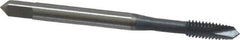 OSG - #8-32 UNC, 2 Flute, elektraLUBE Finish, High Speed Steel Spiral Point Tap - Plug Chamfer, Right Hand Thread, 2-1/8" OAL, 3/4" Thread Length, 3B Class of Fit, Series 105 - Exact Tool & Supply