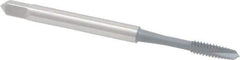OSG - #4-40 UNC, 2 Flute, elektraLUBE Finish, High Speed Steel Spiral Point Tap - Plug Chamfer, Right Hand Thread, 1-7/8" OAL, 9/16" Thread Length, Series 105 - Exact Tool & Supply
