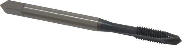 OSG - #10-32 UNF, 2 Flute, elektraLUBE Finish, High Speed Steel Spiral Point Tap - Plug Chamfer, Right Hand Thread, 2-3/8" OAL, 7/8" Thread Length, 2B Class of Fit, Series 105 - Exact Tool & Supply