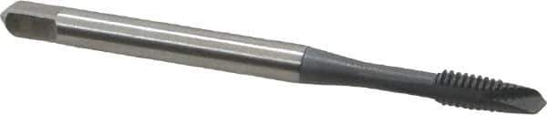 OSG - #5-40 UNC, 2 Flute, elektraLUBE Finish, High Speed Steel Spiral Point Tap - Plug Chamfer, Right Hand Thread, 1-15/16" OAL, 5/8" Thread Length, Series 105 - Exact Tool & Supply