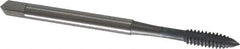OSG - #6-32 UNC, 2 Flute, elektraLUBE Finish, High Speed Steel Spiral Point Tap - Plug Chamfer, Right Hand Thread, 2" OAL, 11/16" Thread Length, Series 105 - Exact Tool & Supply