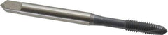 OSG - #10-32 UNF, 2 Flute, elektraLUBE Finish, High Speed Steel Spiral Point Tap - Plug Chamfer, Right Hand Thread, 2-3/8" OAL, 7/8" Thread Length, Series 105 - Exact Tool & Supply